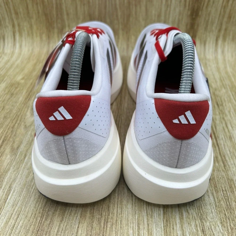 Adidas Adizero Evo SL NC State Wolfpack Mens 6 Women's 7 White Red Shoes JQ4571